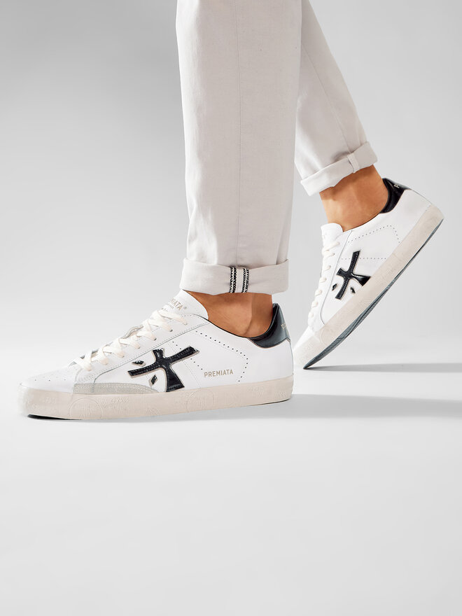 Sneakersy Premiata Steven 4715 Biały | eobuwie.com.pl