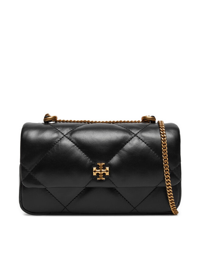 Tory Burch Táska Tory Burch Mini Kira Diamond Quilt Flap Bag 154710 Fekete