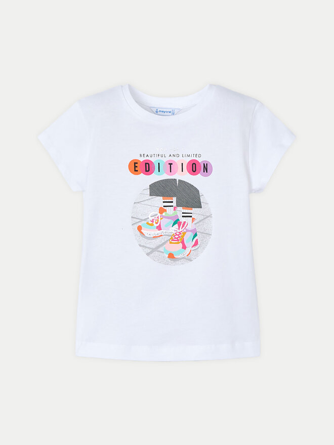Mayoral Mayoral T-Shirt 3014 Λευκό Regular Fit