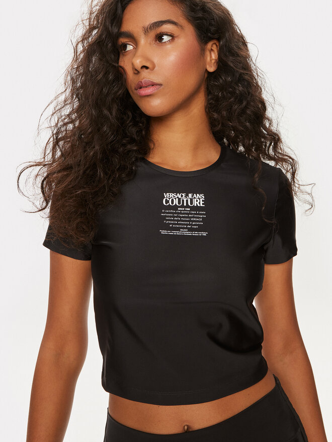 Versace Jeans Couture Versace Jeans Couture Camiseta 76HAH602 Negro Slim Fit