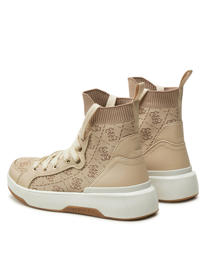 Guess Polokozačky Guess FLPMNN FAL12 Béžová