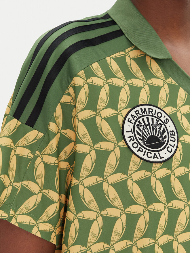 adidas adidas T-Shirt FARM Rio JD6302 Grün Loose Fit