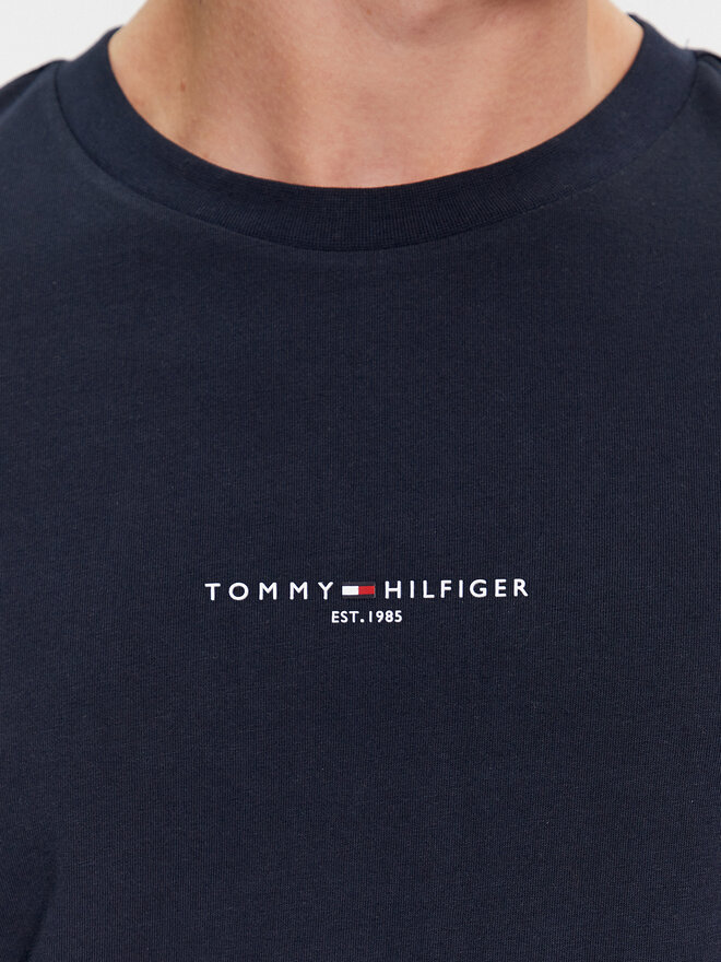 Tommy Hilfiger Tommy Hilfiger Póló Logo MW0MW32584 Sötétkék Slim Fit