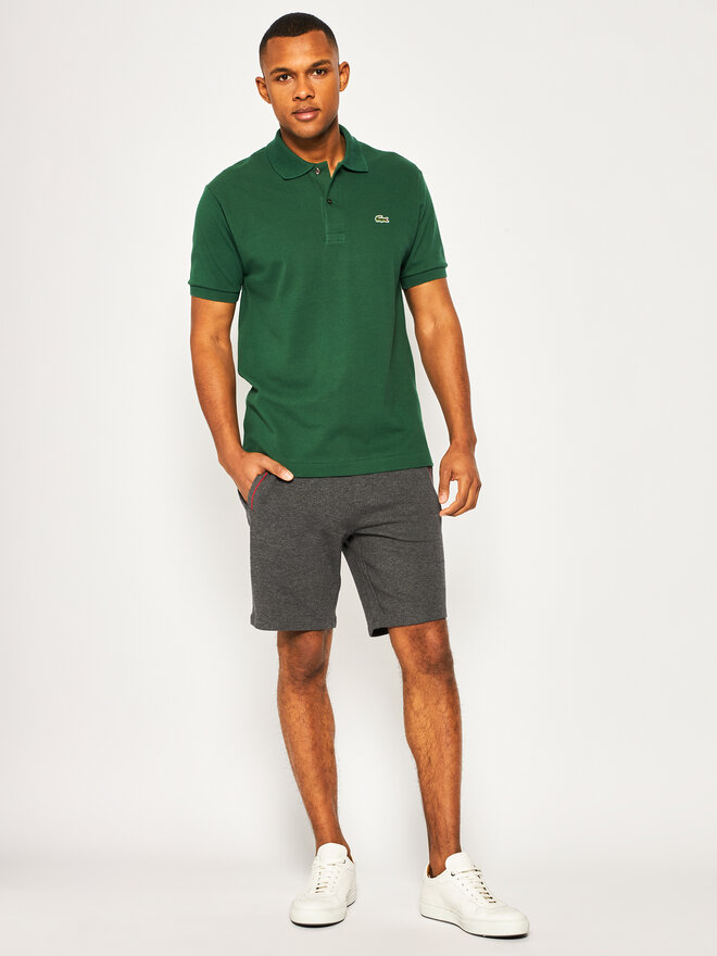 Lacoste Lacoste Polo marškinėliai L1212 Žalia Regular Fit