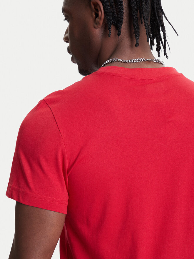 Kappa Kappa Camiseta Logo Korpo Cafers 304J150 Guinda/burdeos Slim Fit