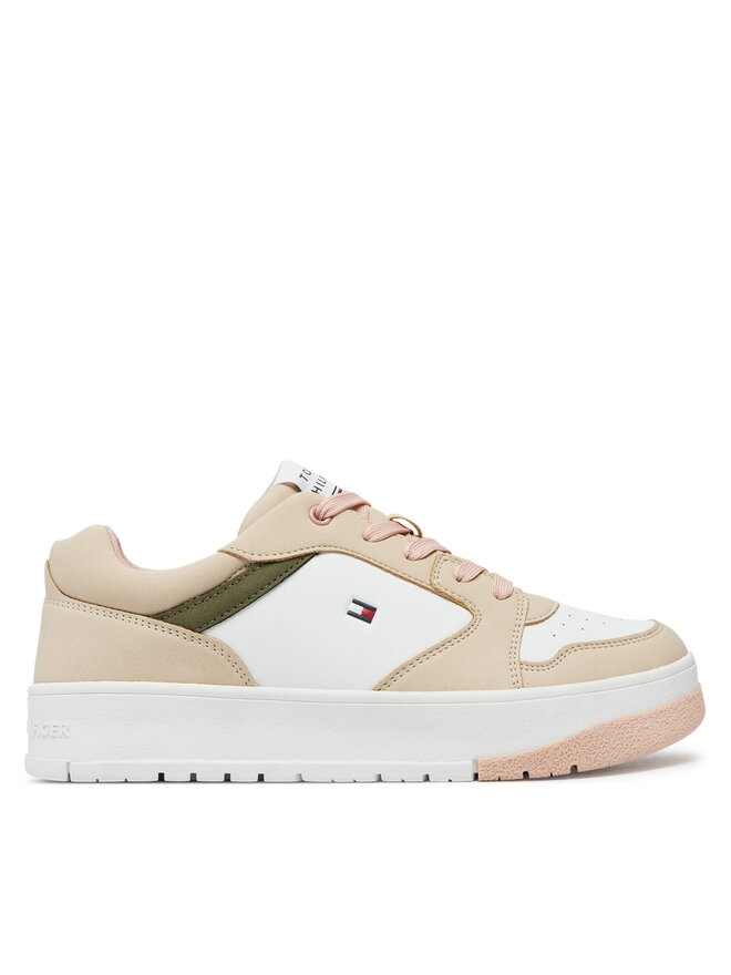 Tommy Hilfiger Сникърси Tommy Hilfiger Low Cut Lace-Up Sneaker T3A9-33527-1269 S Бял
