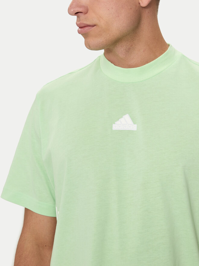 adidas adidas T-Shirt Future Icons 3-Stripes IR9169 Πράσινο Loose Fit
