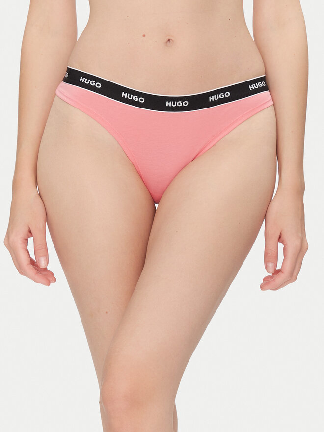 HUGO HUGO Набір з 3 пар стрінгів Triplet Thong Stripe 50545680 Кольоровий