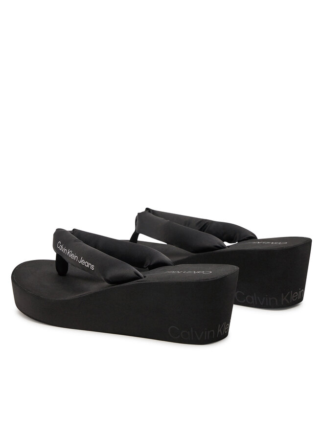 Calvin Klein Jeans Flip-flops Calvin Klein Jeans Beach Wedge Sandal Padded Ny YW0YW01397 Fekete