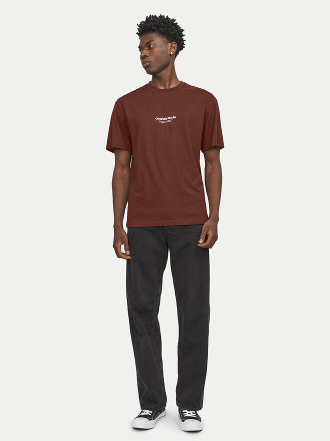 Jack&Jones Jack&Jones Majica Vesterbro 12240121 Rjava Relaxed Fit