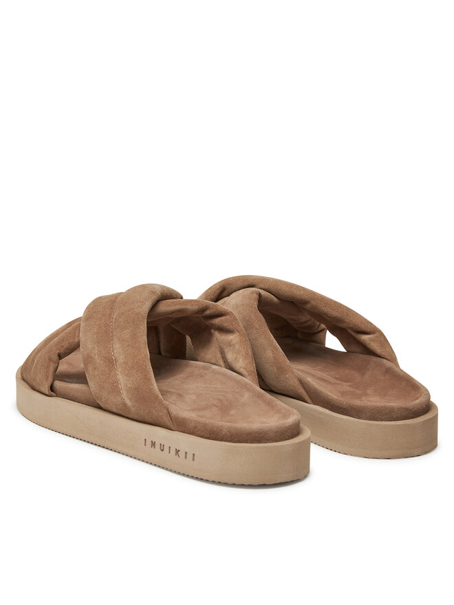 Inuikii Pantoletten Inuikii Suede Crossed 50102-500 Beige