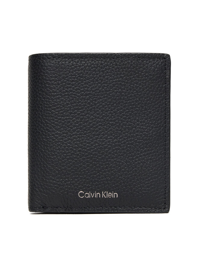 Calvin Klein Geldbörse Calvin Klein Foil Emboss Slim Trifold W Card LV04D1063G Schwarz