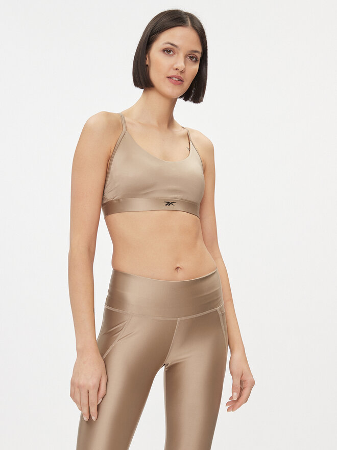 Reebok Reebok Спортивний бюстгальтер Holiday Lux IL4589 Бежевий