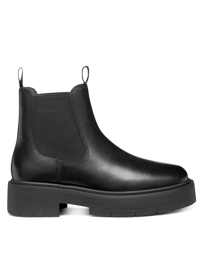 Geox Kotníková obuv s elastickým prvkem Geox D Spherica Ec7 D56VDA 00043 C9999 Černá