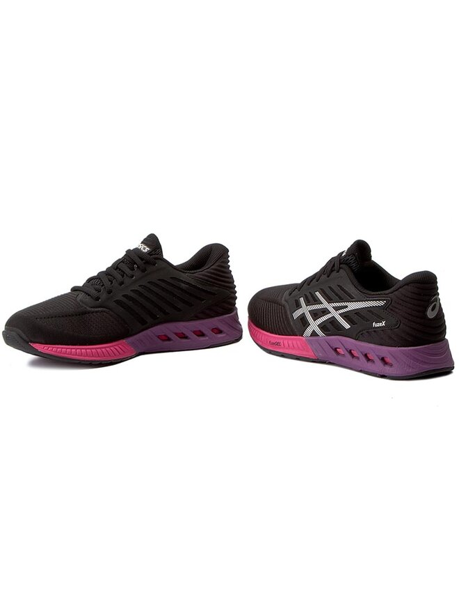 Laufschuhe Asics FuzeX T689N Schwarz eschuhe
