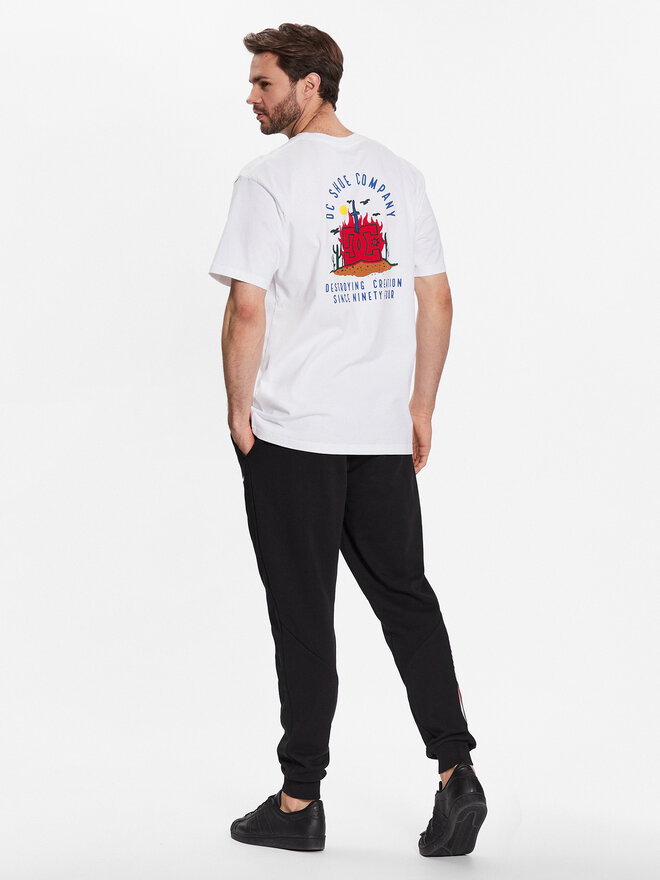 DC DC Camiseta Stuck On You ADYZT05245 Blanco Relaxed Fit