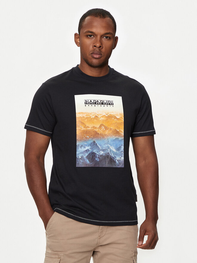 Napapijri Napapijri T-Shirt S-Rollin NP0A4I3D Μαύρο Regular Fit