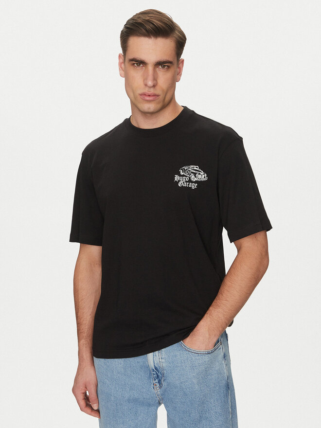 HUGO HUGO T-Shirt Natopu 50536104 Schwarz Regular Fit