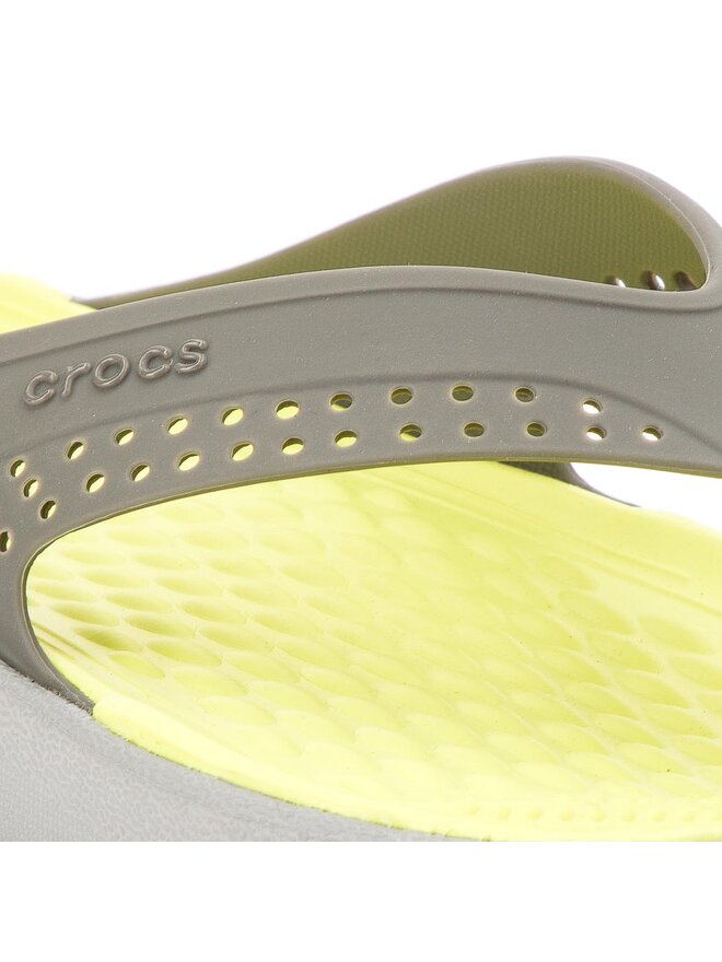 Zehentrenner Crocs Literide Flip 205182 Grau eschuhe.at