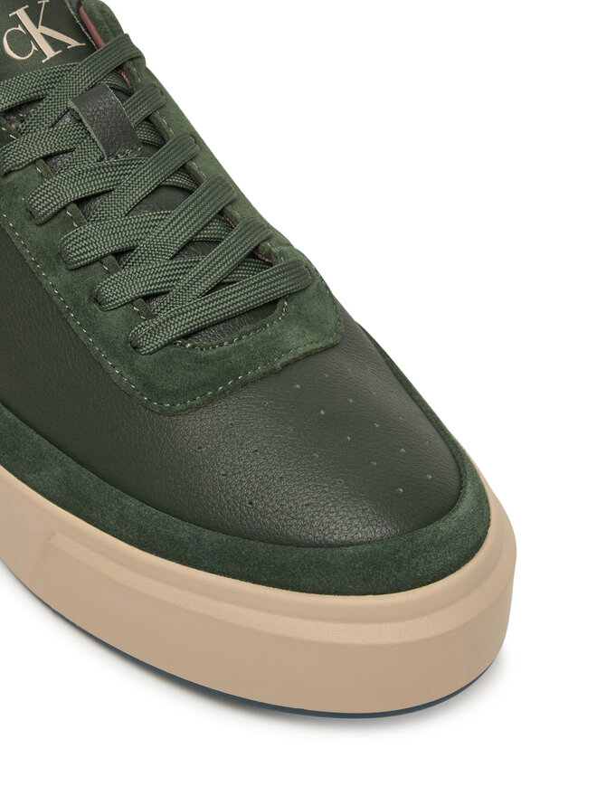 Calvin Klein Sneakers Calvin Klein Basket Cupsole Laceup Lth-Nu YM0YM01354 Verde
