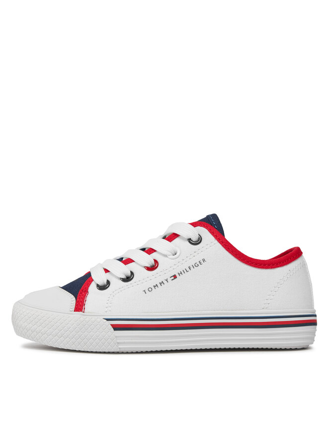 Tommy Hilfiger Tenisice Tommy Hilfiger Low Cut Up Sneaker T3X9-33325-0890 M Bijela