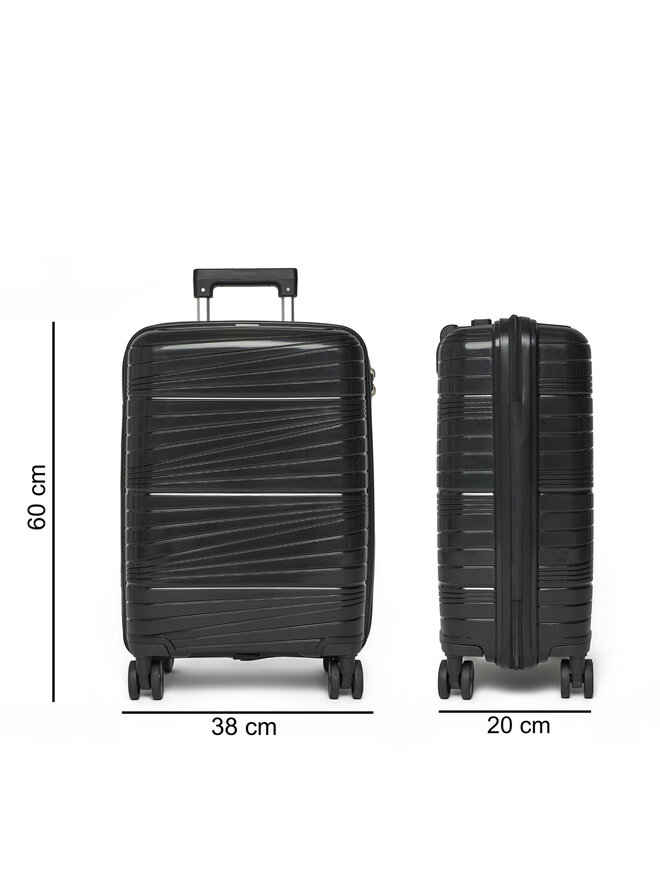Pierre Cardin Βαλίτσα Καμπίνας Pierre Cardin SARA03 203-20 Μαύρο