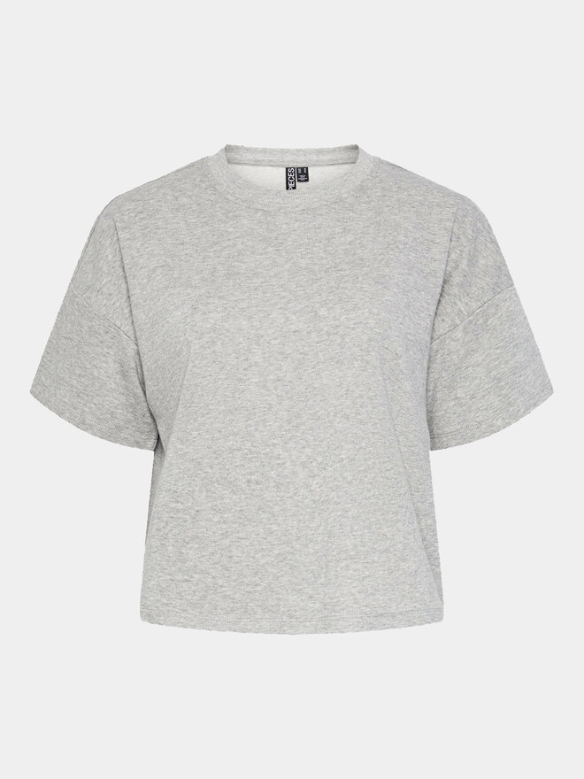 Pieces Pieces Marškinėliai Chilli Summer 17118870 Pilka Loose Fit