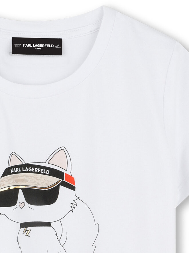 Karl Lagerfeld Kids Karl Lagerfeld Kids Camiseta Z30492 M Blanco Regular Fit