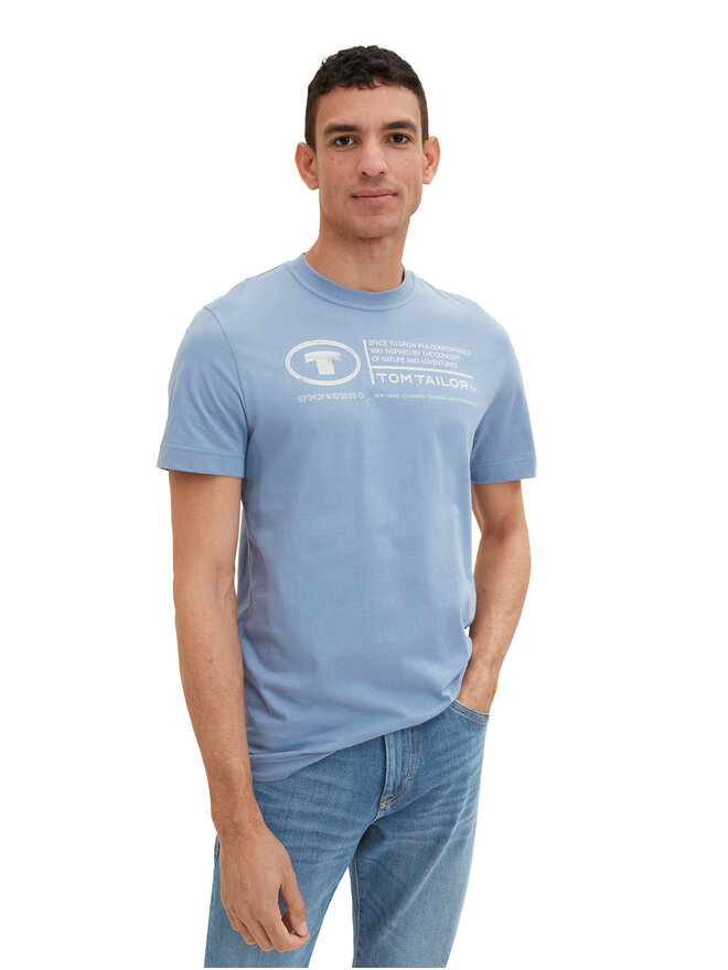 Tom Tailor Tom Tailor Camiseta 1035611 Celeste Regular Fit