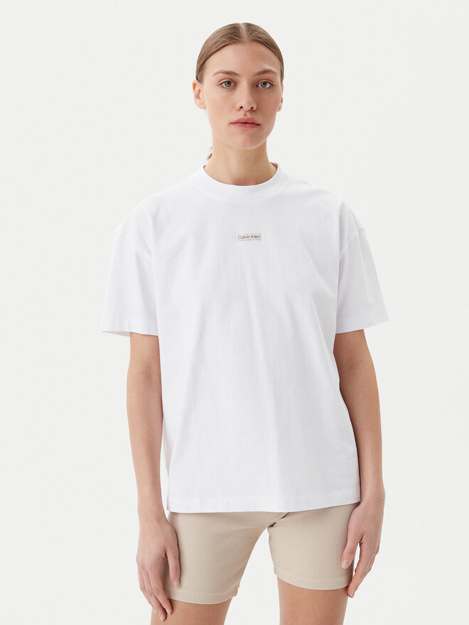 Calvin Klein Jeans Calvin Klein Jeans Camiseta Placed Institutional J20J225539 Blanco Relaxed Fit