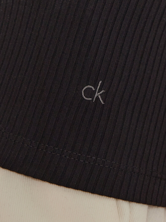 Calvin Klein Calvin Klein Τοπ K20K207748 Μαύρο Slim Fit