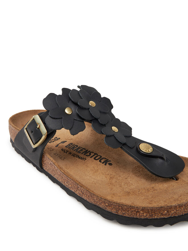 Birkenstock Infradito Birkenstock Gizeh Flowers 1026719 Nero