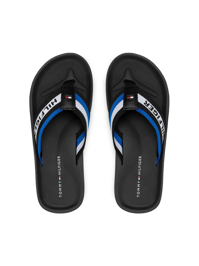 Tommy Hilfiger Джапанки Tommy Hilfiger Sporty Comfort Beach Sandal FM0FM03388 Черен