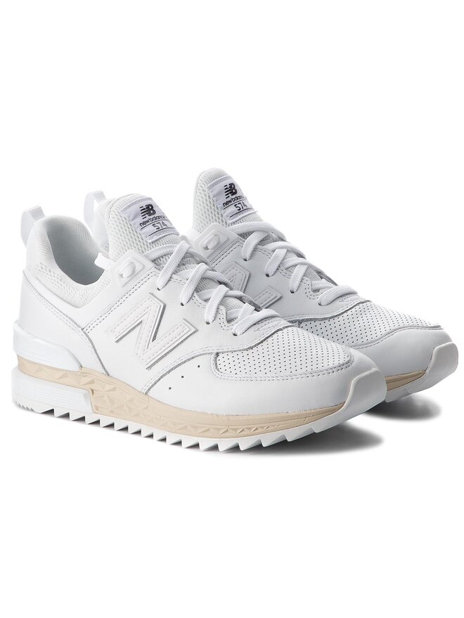 Sneakers New Balance MS574LSW Blanc chaussures