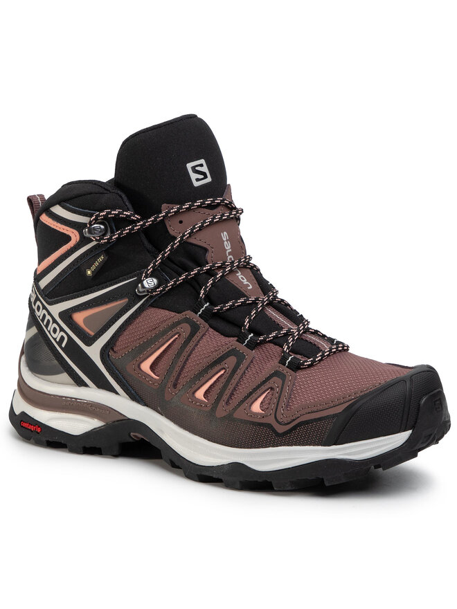 Trekkingschuhe Salomon X Ultra 3 Mid Gtx W GORE TEX 408144 25 W0 Braun eschuhe