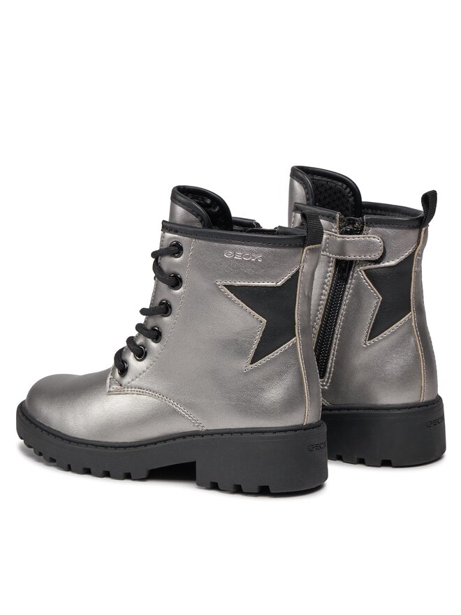 Geox Trapery Geox Jr Casey J9420G 000NF C1363 S Srebrny