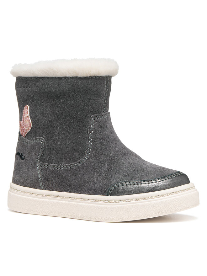 Geox Stiefel Geox B Nashik Girl B663HA 022NF C9002 S Dunkelgrau