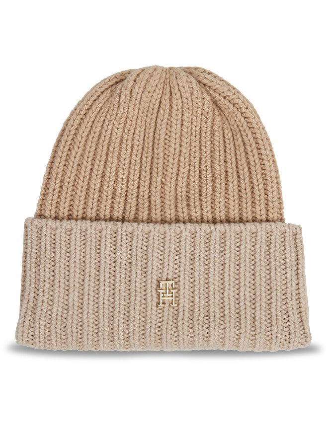 Tommy Hilfiger Шапкa Tommy Hilfiger Limitless Chic Beanie AW0AW15299 Бежевий