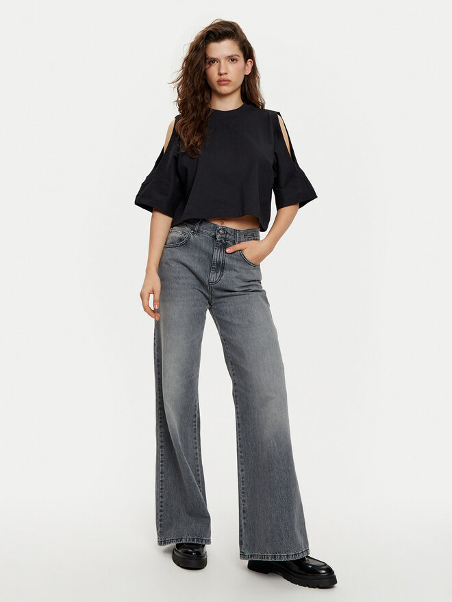 HUGO HUGO T-Shirt Dewaja 50530453 Μαύρο Oversize