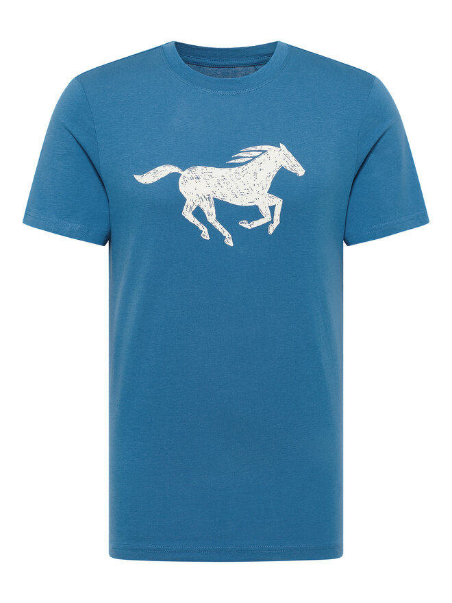 Mustang Mustang T-shirt Austin 1016483 Plava Regular Fit