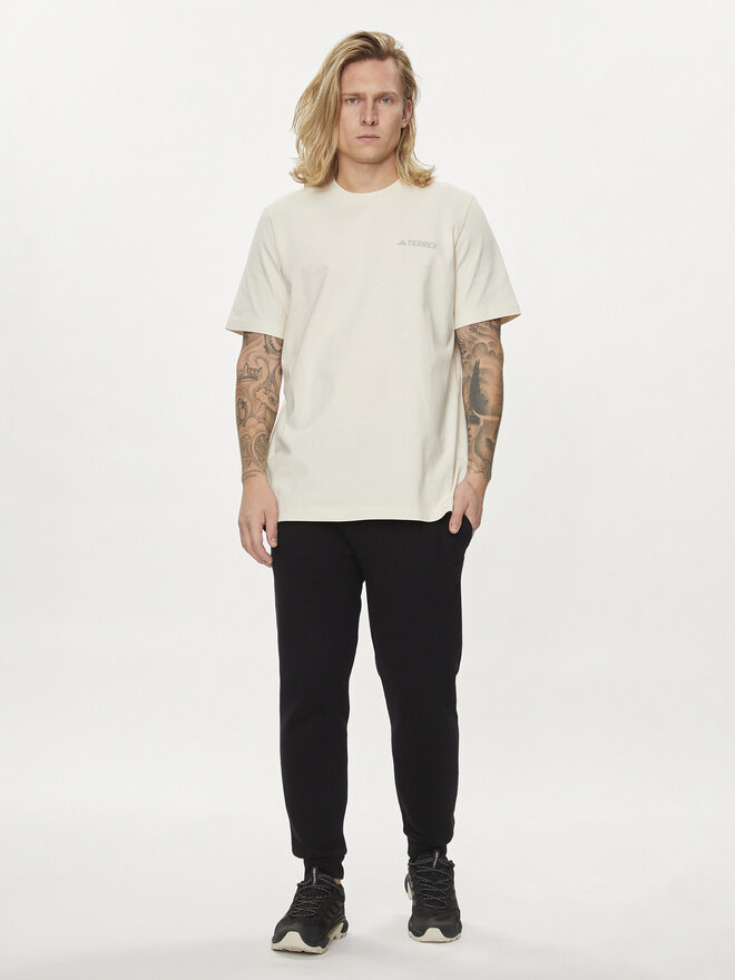 adidas adidas Camiseta Graphic IS0287 Écru Regular Fit