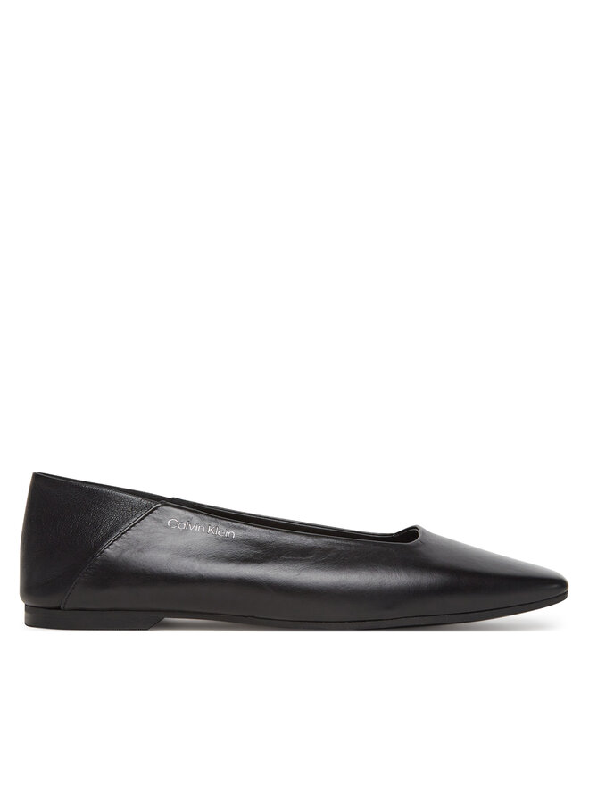 Calvin Klein Baleríny Calvin Klein Flat Ballerina - Lth HW0HW02463 Čierna