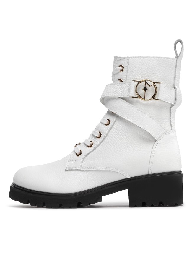 Eva Minge Schnürstiefeletten Eva Minge EM-08-12-001574 Weiß