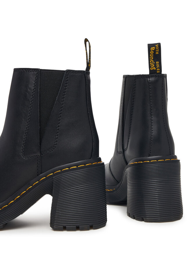 Dr. Martens Stiefeletten Dr. Martens Spence Leather Flared Heel DM26440001 Schwarz