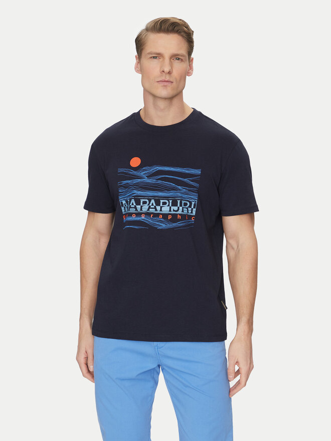Napapijri Napapijri Футболка S-Buti NP0A4INM Cиній Regular Fit