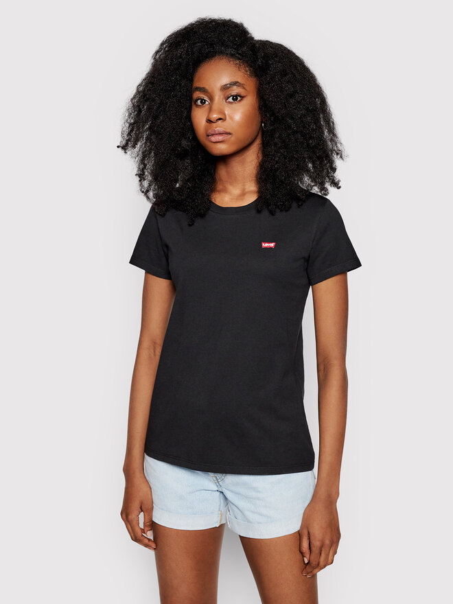 Levi's® Levi's Marškinėliai Perfect Tee 39185-0008 Juoda Regular Fit