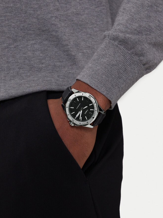 Timex Часовник Timex Essex  TW2W79800 Черен