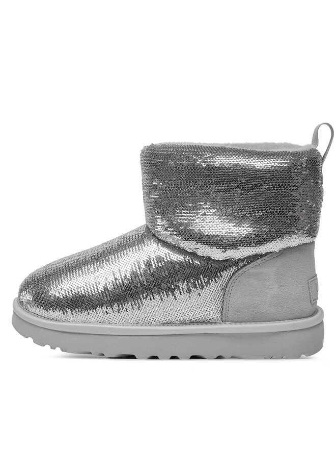 Ugg Μπότες Χιονιού Ugg W Classic Mini Mirror Ball 1151291 Ασημί