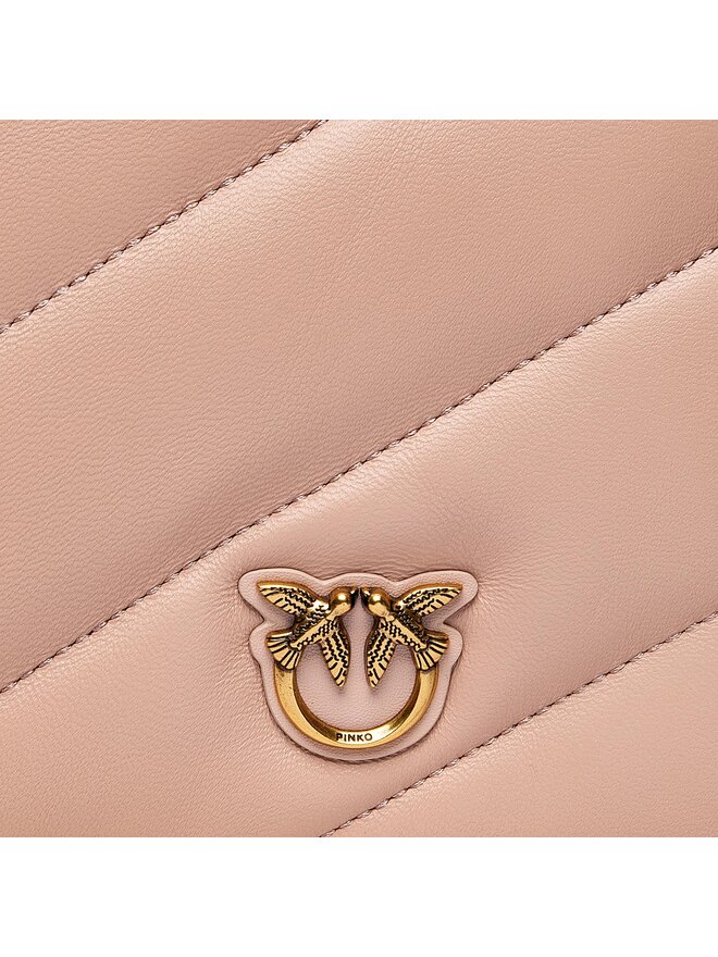 PINKO Bolso Pinko Twins Mini Maxi Quilt 1 Cl . AI 22-23 PLTT 1P22UF A03J Rosa