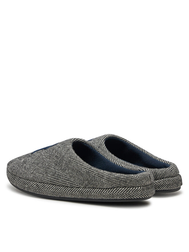 Tommy Hilfiger Copati Tommy Hilfiger Embroi Herringbone House Shoe FM0FM05539 Črna